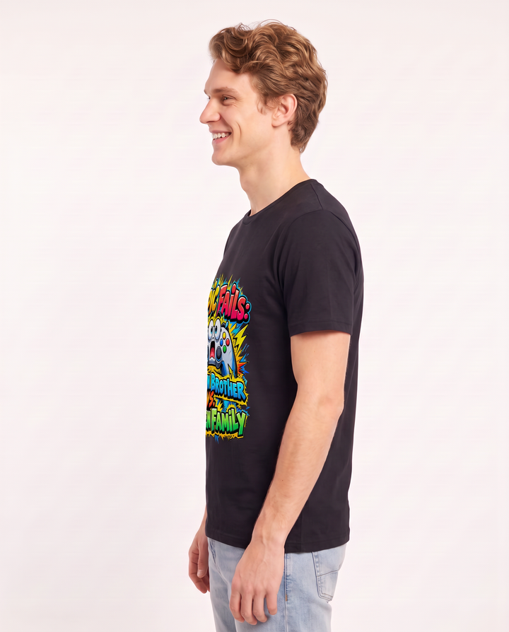 Epic Fails: Chosen Brother vs. Chosen Family Men's Black T-Shirt product image 3