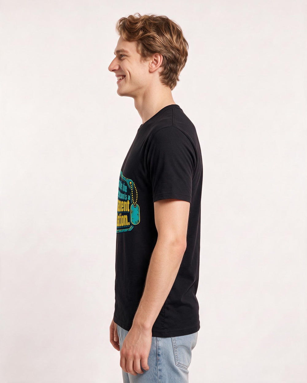 Veteran Black T-Shirt for Men – Everyday Expression Graphic Tee product image 2