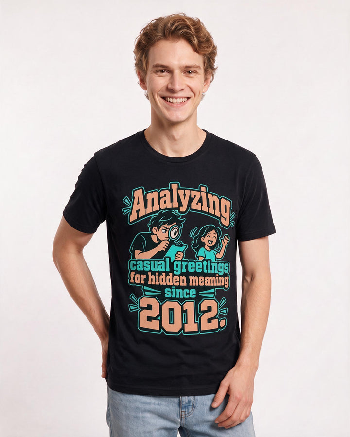 Meme Black T-Shirt for Men – Everyday Expression Graphic Tee product image 1