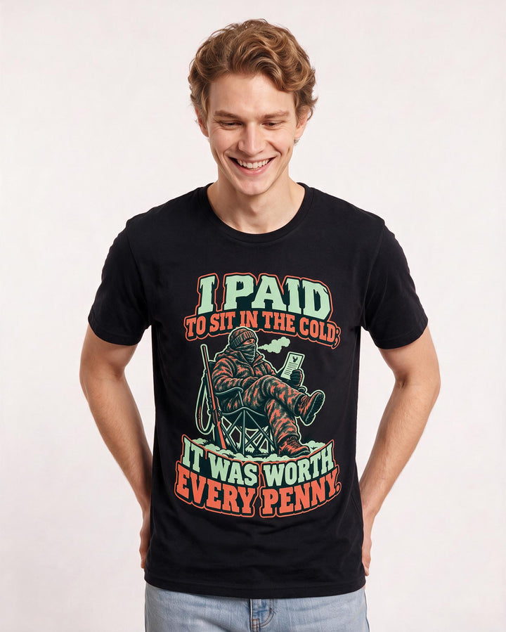 Hunting Black T-Shirt for Men – Everyday Expression Graphic Tee product image 1