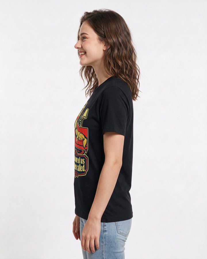 Cat Lover Black T-Shirt for Women – Everyday Expression Graphic Tee product image 2