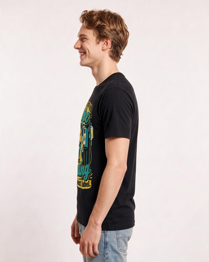 Nurse Black T-Shirt for Men – Nursing Life Graphic Tee product image 2