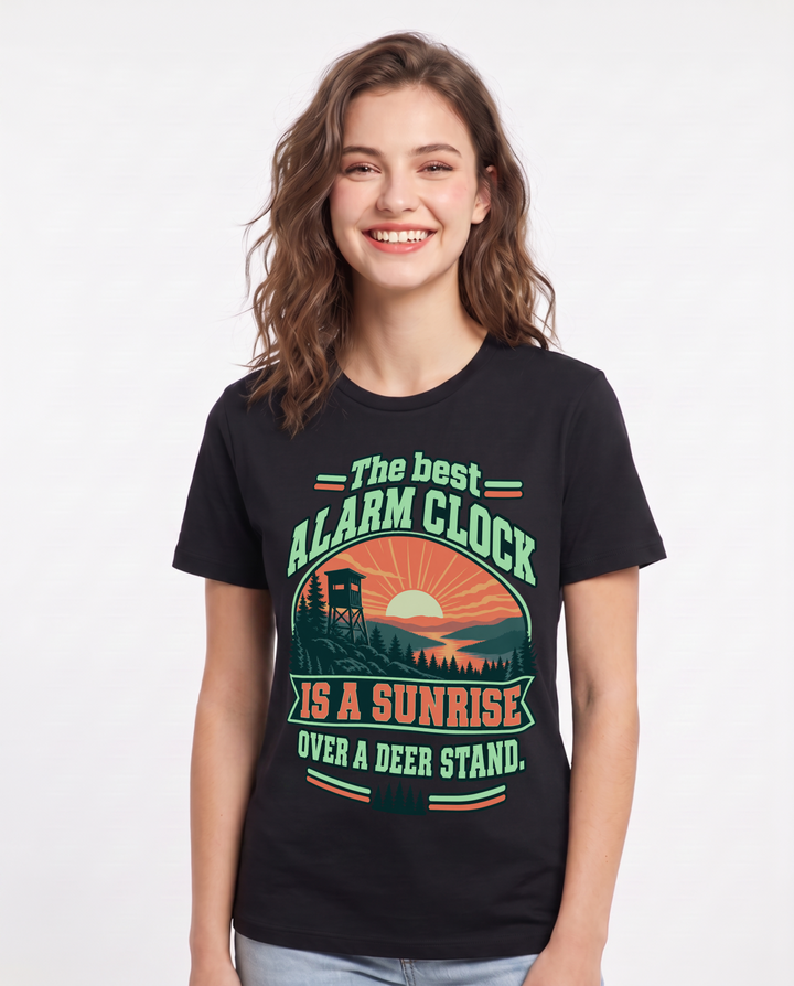 Hunting Black T-Shirt for Women – Everyday Expression Graphic Tee product image 3