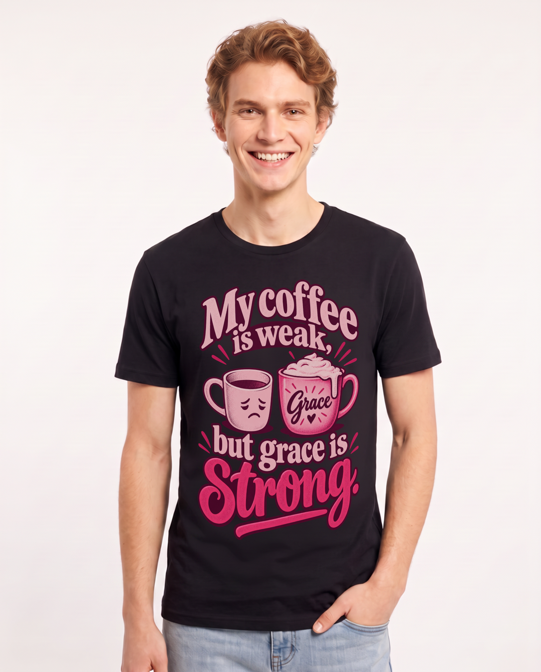 Christian Faith Black T-Shirt for Men – Everyday Expression Graphic Tee product image 3