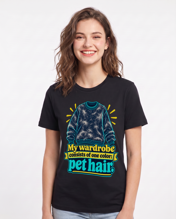 Cat Lover Black T-Shirt for Women – Everyday Expression Graphic Tee product image 3