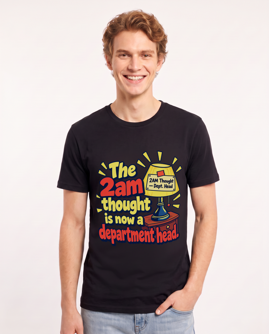 Meme Black T-Shirt for Men – Everyday Expression Graphic Tee product image 3