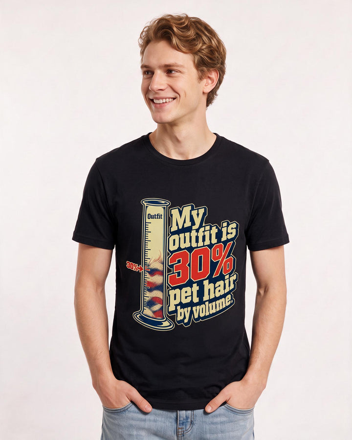 Cat Lover Black T-Shirt for Men – Everyday Expression Graphic Tee product image 1