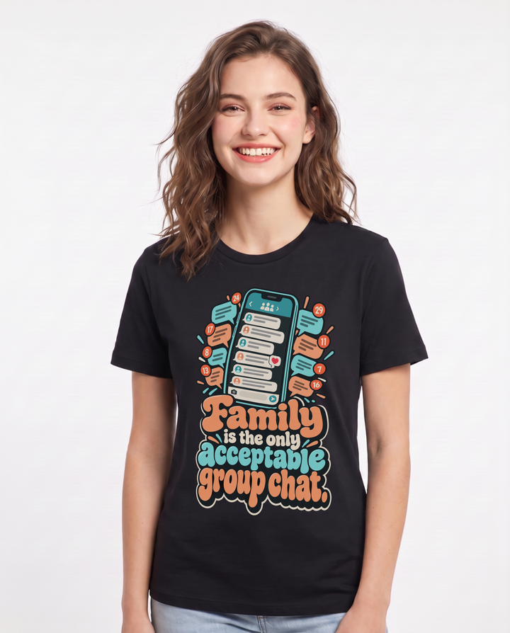 Grandparent Black T-Shirt for Women – Everyday Expression Graphic Tee product image 3