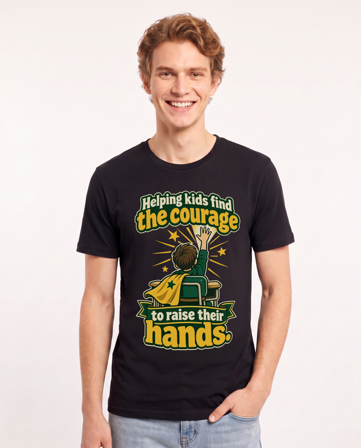 Teacher Black T-Shirt for Men – Everyday Expression Graphic Tee product image 3
