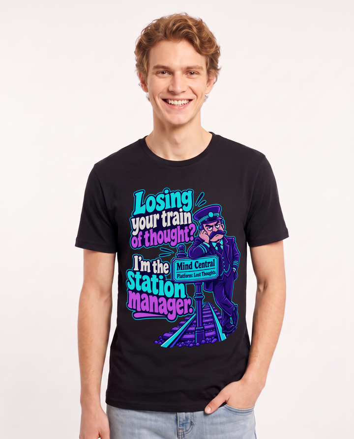 Meme Black T-Shirt for Men – Everyday Expression Graphic Tee product image 3