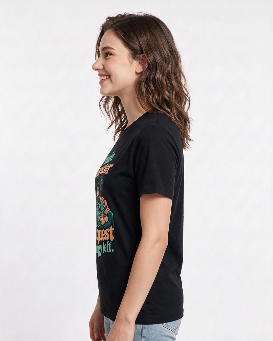 Gaming Black T-Shirt for Women – Game Night Graphic Tee product image 2