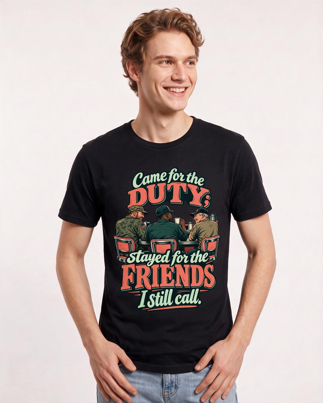 Veteran Black T-Shirt for Men – Everyday Expression Graphic Tee product image 1