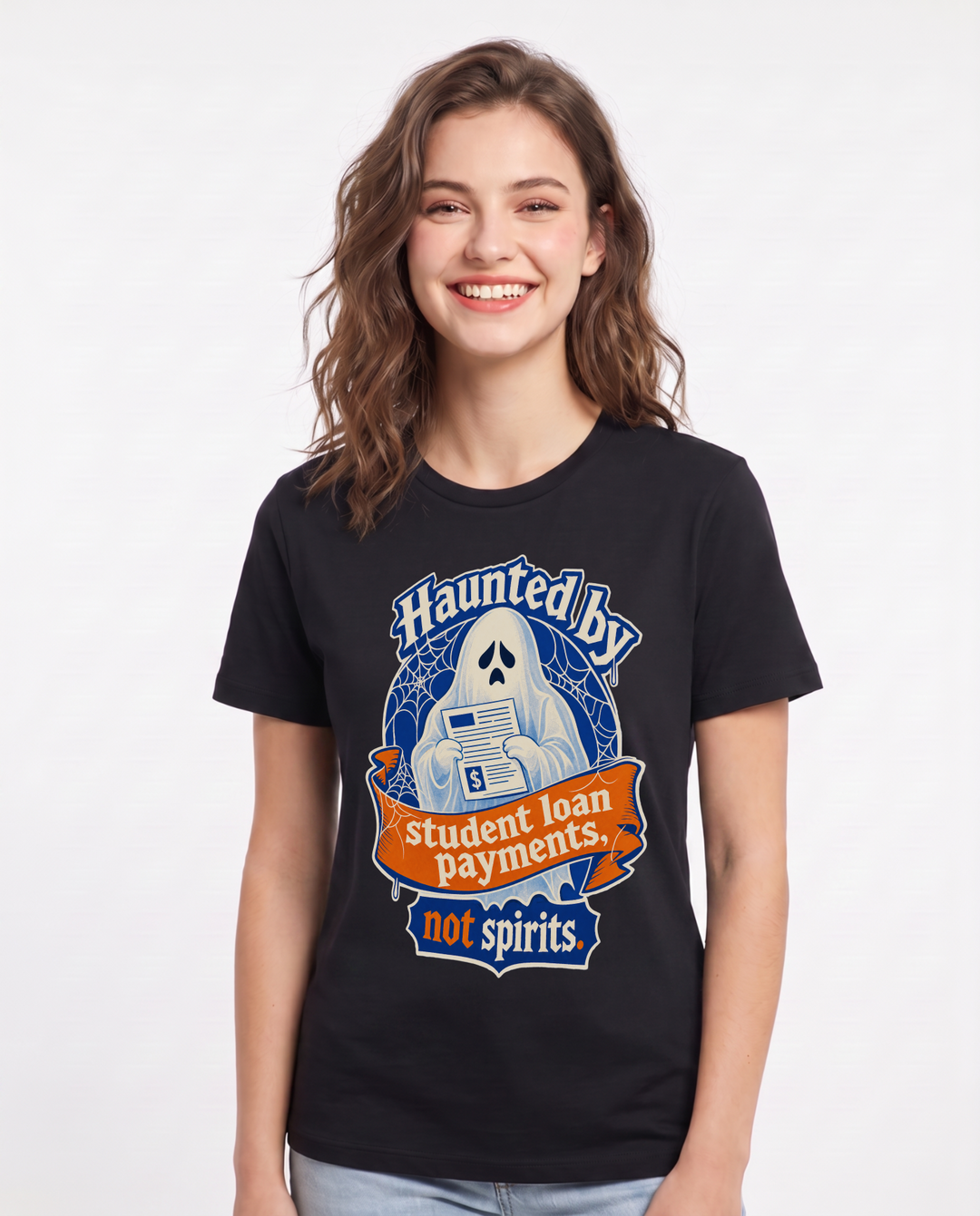 Halloween Black T-Shirt for Women – Halloween Theme Graphic Tee product image 1