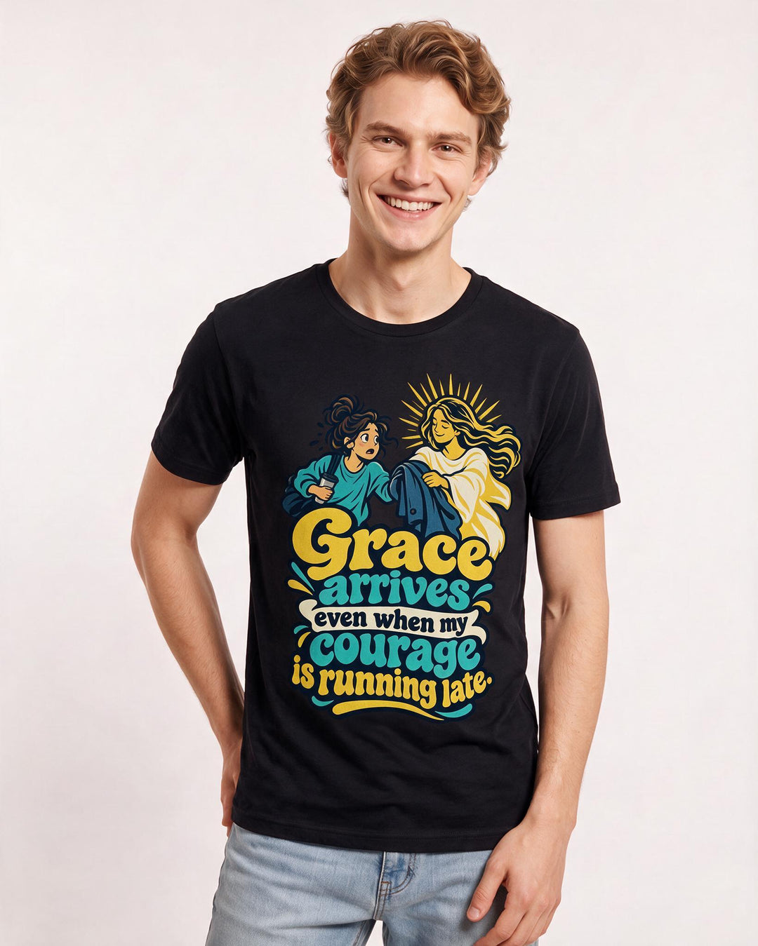 Christian Faith Black T-Shirt for Men – Everyday Expression Graphic Tee product image 1