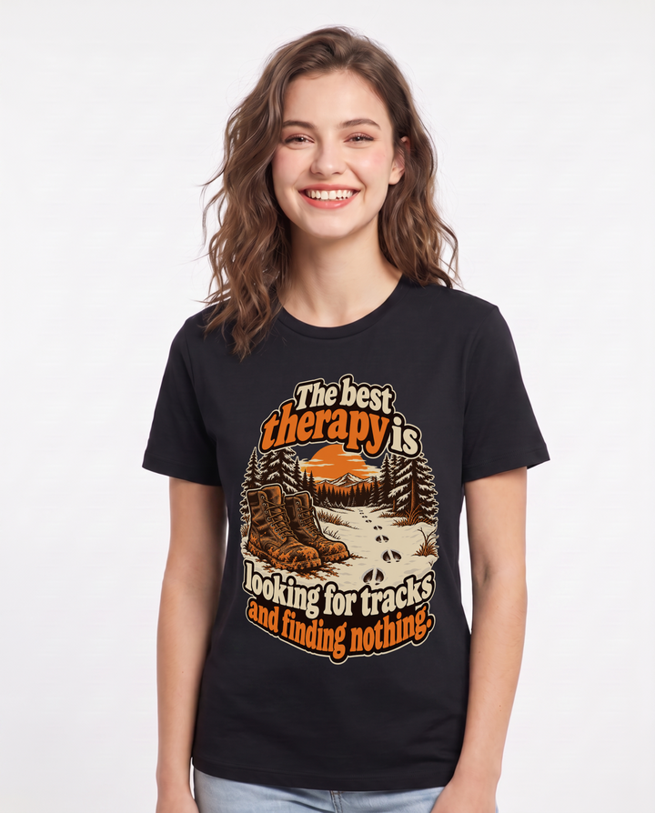 Hunting Black T-Shirt for Women – Everyday Expression Graphic Tee product image 3