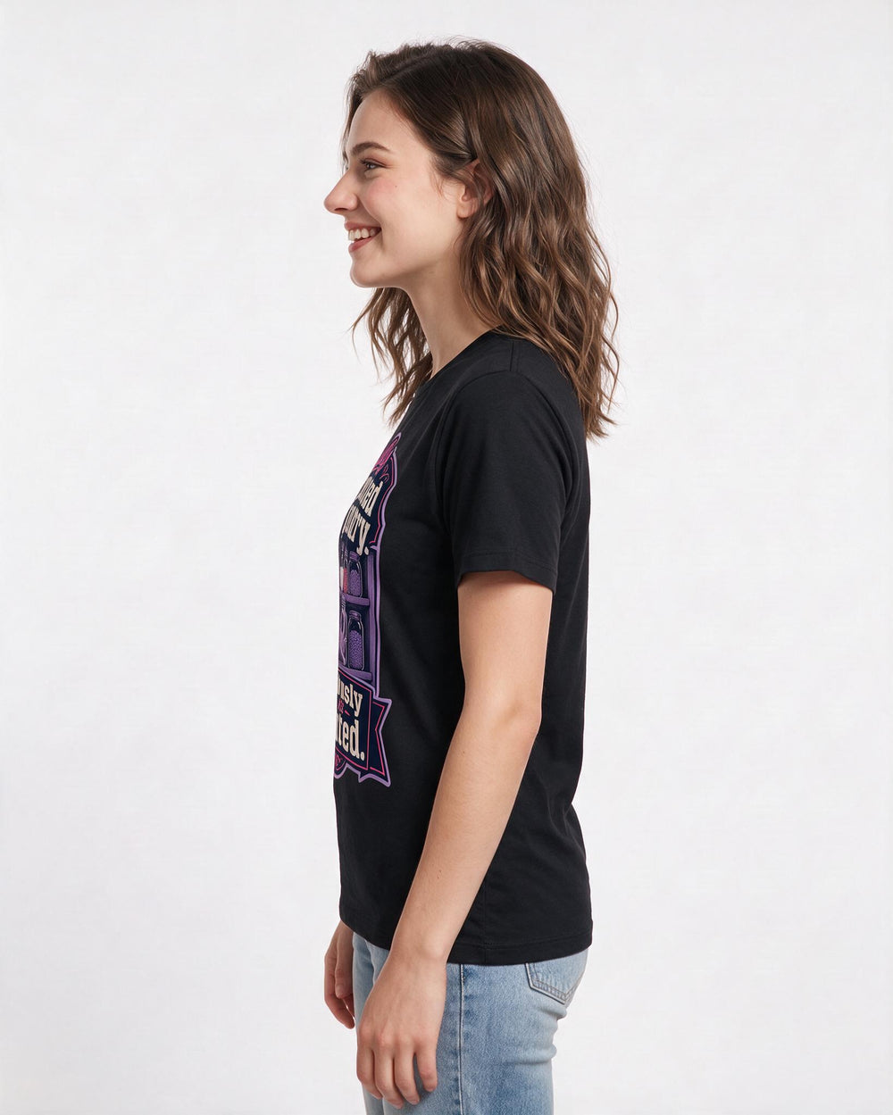Halloween Black T-Shirt for Women – Halloween Theme Graphic Tee product image 2