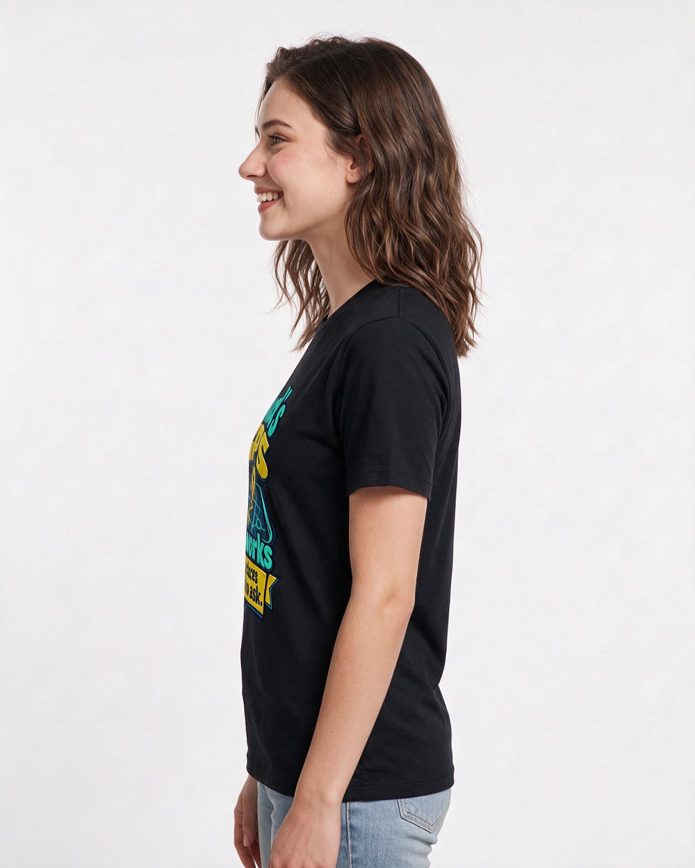 Christian Faith Black T-Shirt for Women – Everyday Expression Graphic Tee product image 2