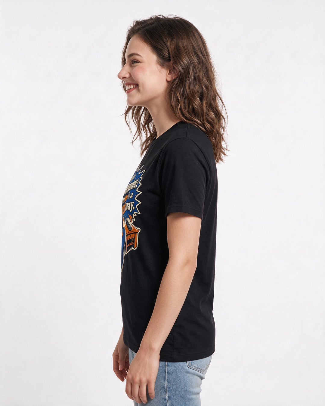 Gaming Black T-Shirt for Women – Game Night Graphic Tee product image 2