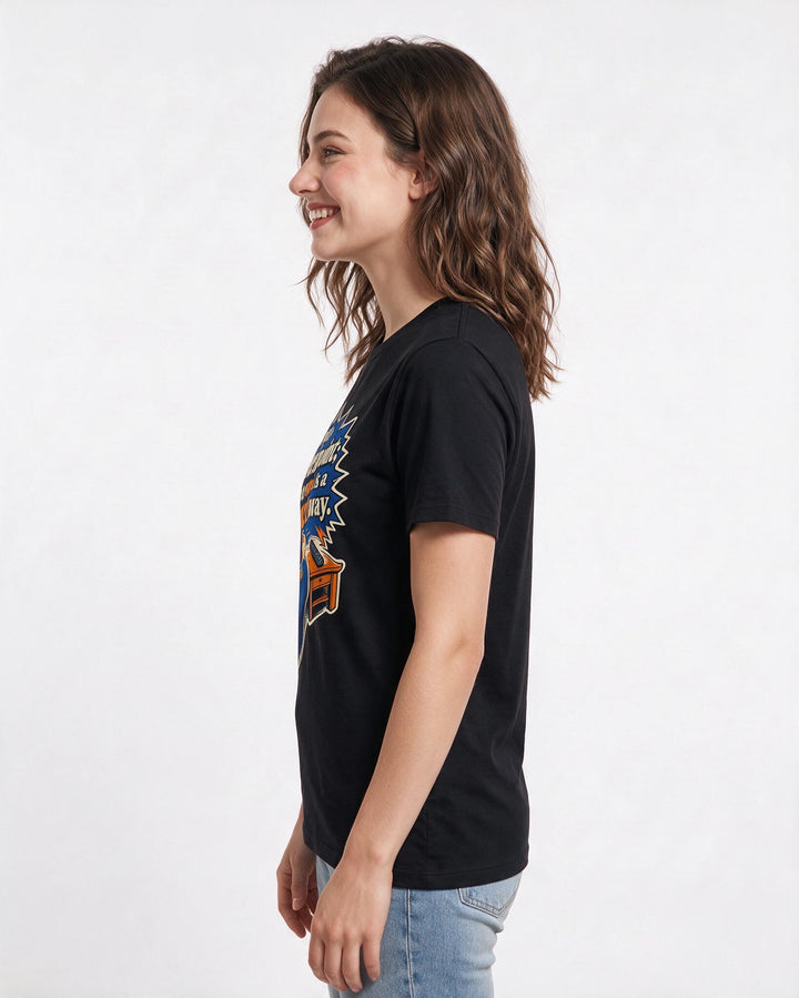Gaming Black T-Shirt for Women – Game Night Graphic Tee product image 2