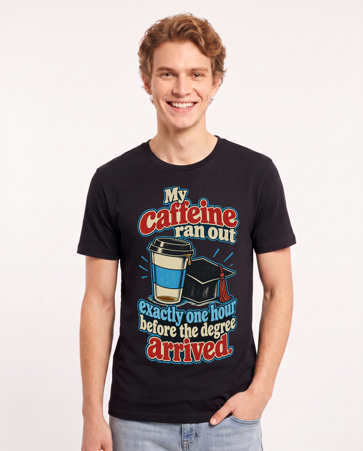 Graduation Black T-Shirt for Men – Everyday Expression Graphic Tee product image 3