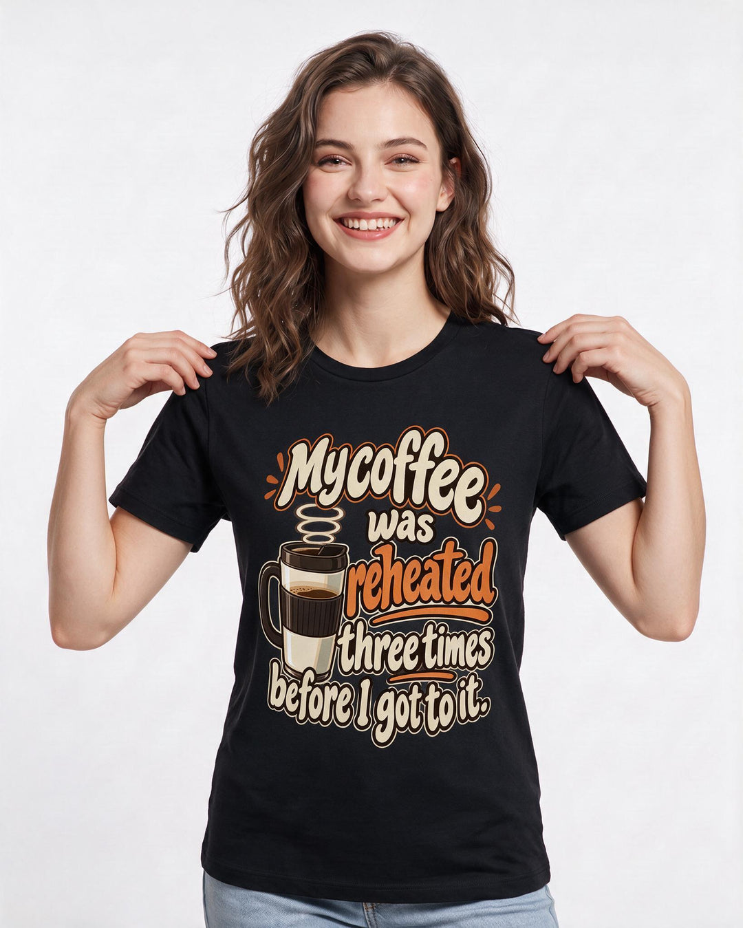 Grandparent Black T-Shirt for Women – Everyday Expression Graphic Tee product image 1