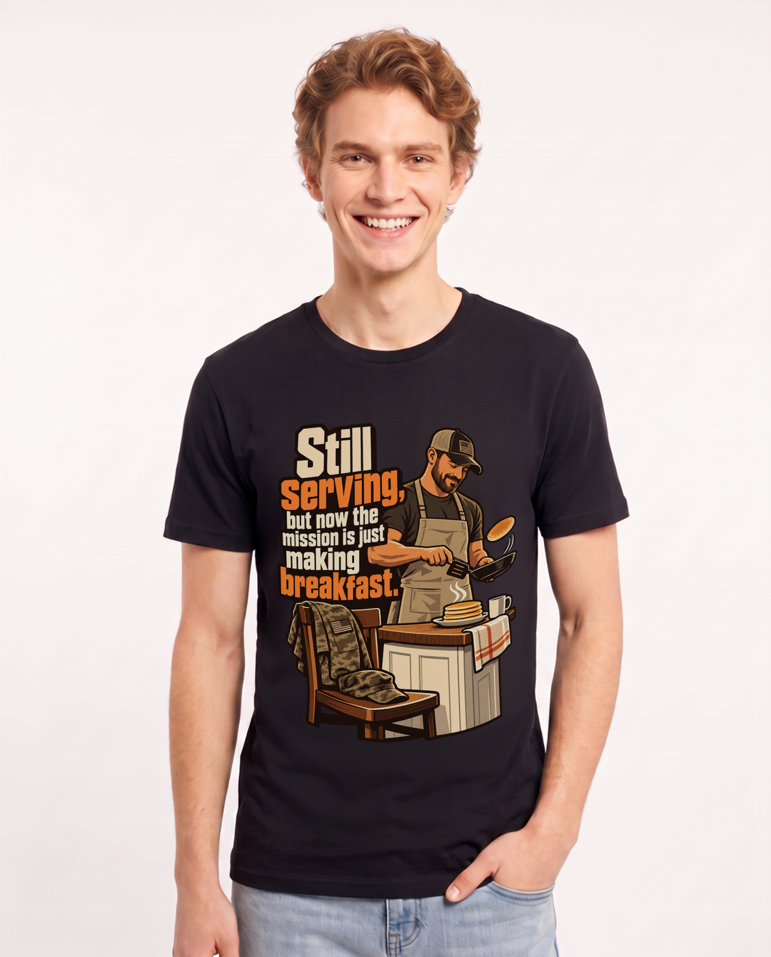 Veteran Black T-Shirt for Men – Everyday Expression Graphic Tee product image 3