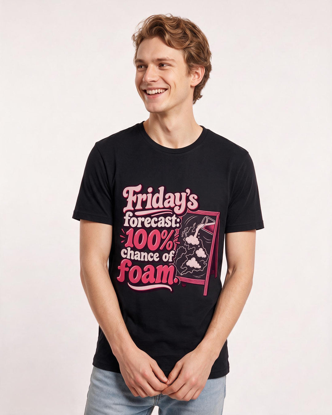 Beer Black T-Shirt for Men – Everyday Expression Graphic Tee product image 1