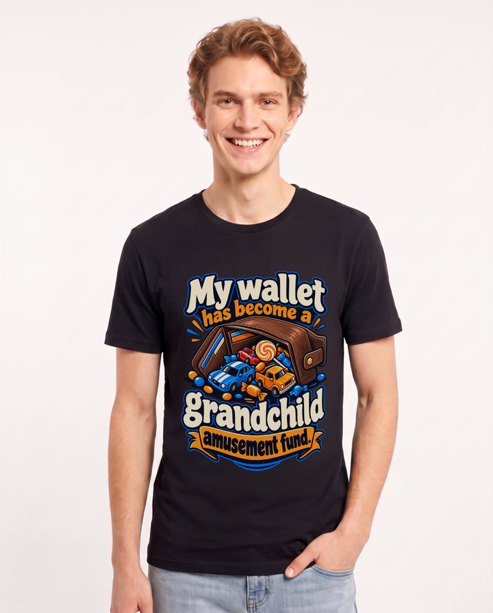 Grandparent Black T-Shirt for Men – Everyday Expression Graphic Tee product image 3