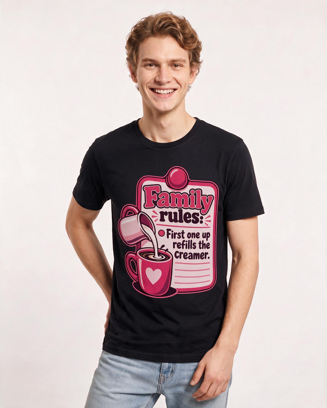 Grandparent Black T-Shirt for Men – Everyday Expression Graphic Tee product image 1