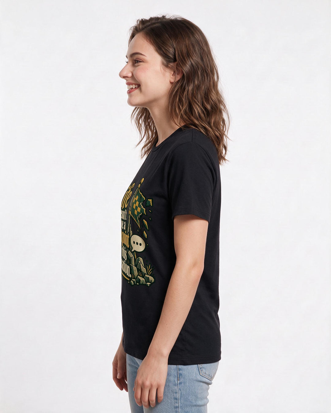 Gaming Black T-Shirt for Women – Game Night Graphic Tee product image 2