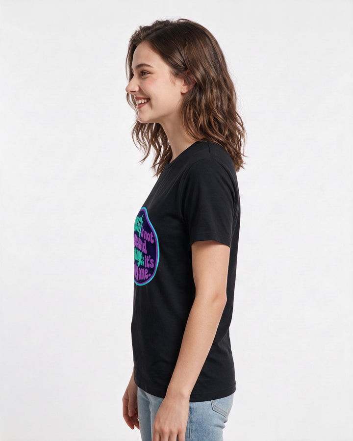 Neurodiversity Black T-Shirt for Women – Everyday Expression Graphic Tee product image 2