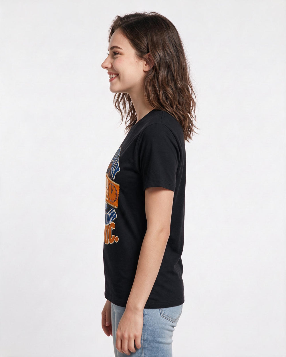 Graduation Black T-Shirt for Women – Everyday Expression Graphic Tee product image 2