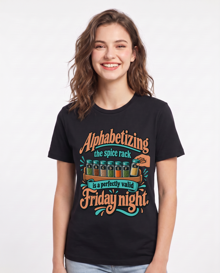 Neurodiversity Black T-Shirt for Women – Everyday Expression Graphic Tee product image 3