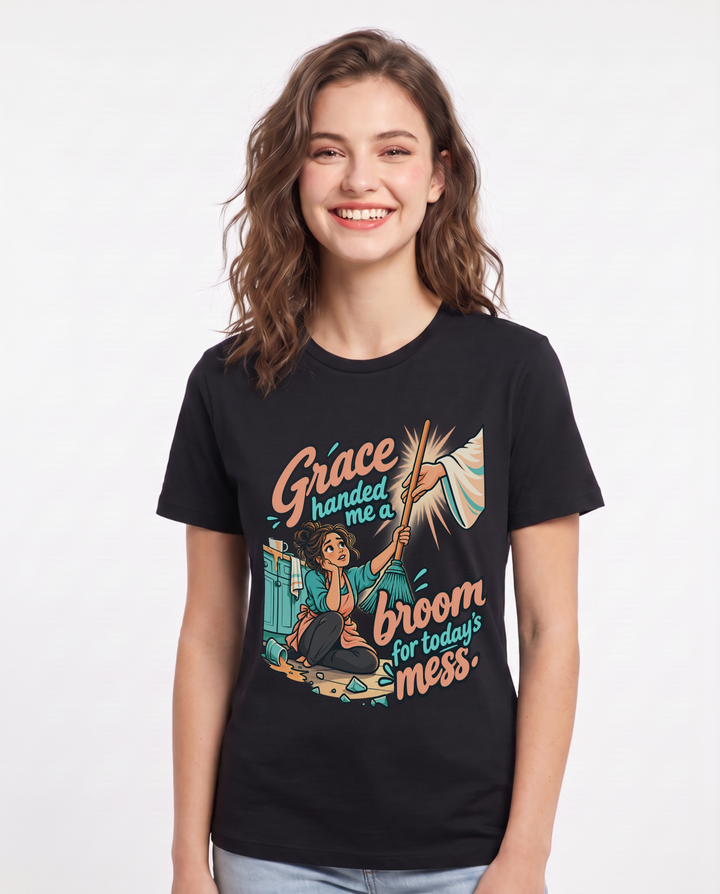 Christian Faith Black T-Shirt for Women – Everyday Expression Graphic Tee product image 3