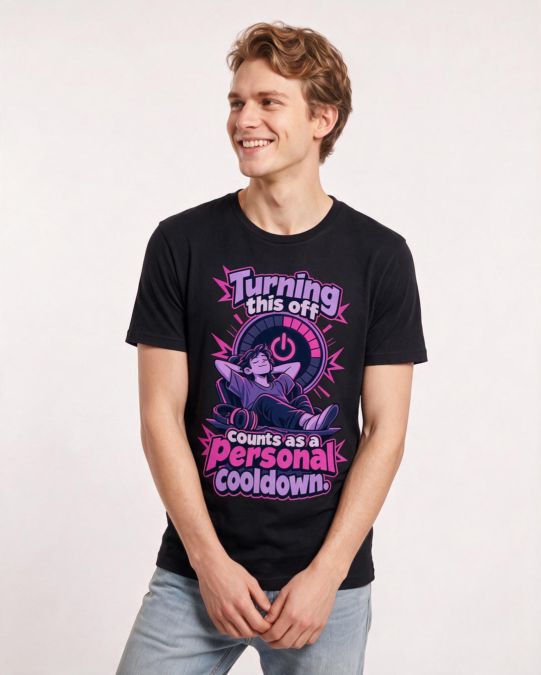 Gaming Black T-Shirt for Men – Game Night Graphic Tee product image 1