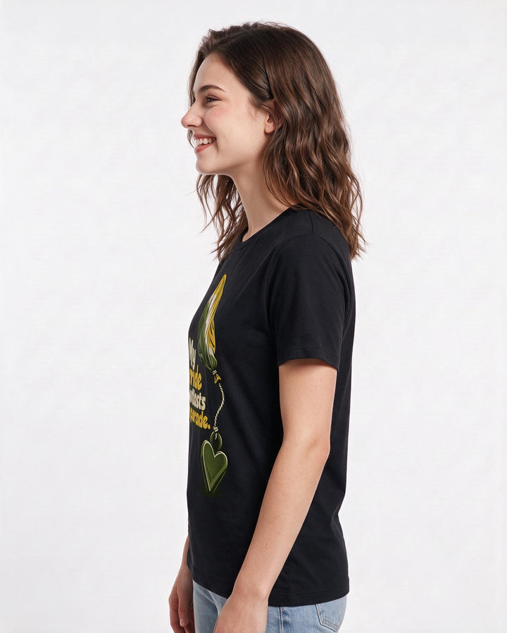Pride Black T-Shirt for Women – Everyday Expression Graphic Tee product image 2