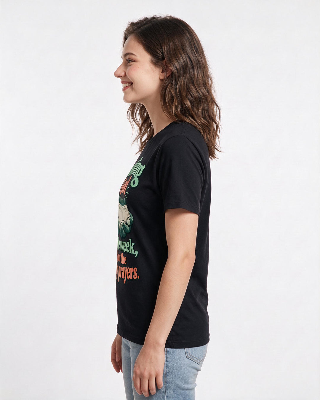 Christian Faith Black T-Shirt for Women – Everyday Expression Graphic Tee product image 2