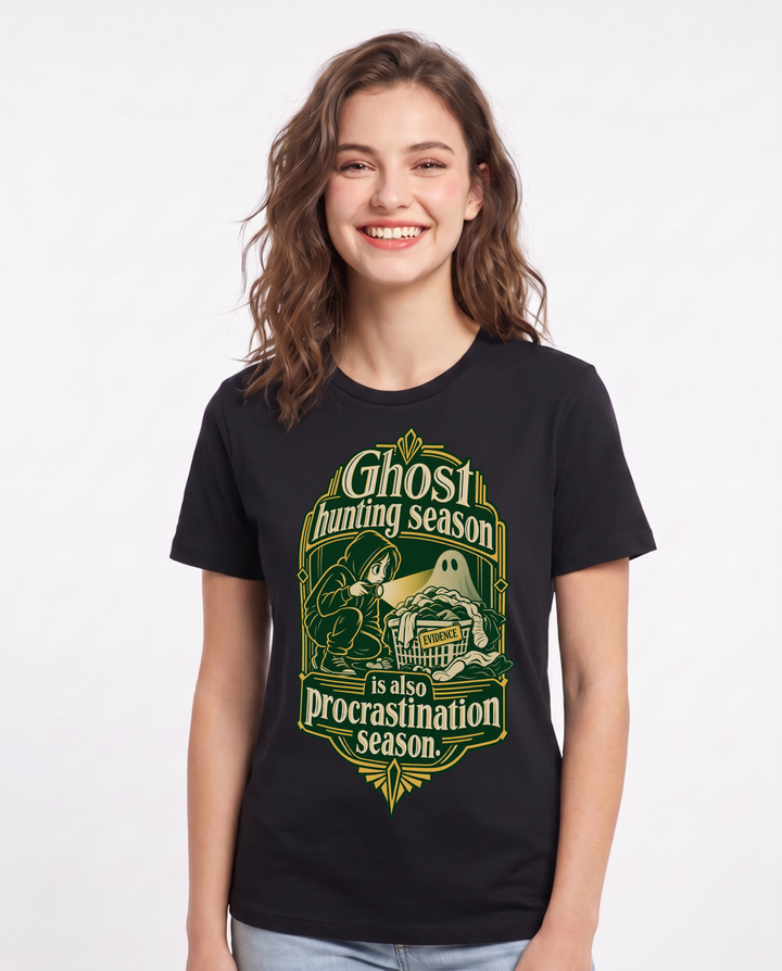 Halloween Black T-Shirt for Women – Halloween Theme Graphic Tee product image 3