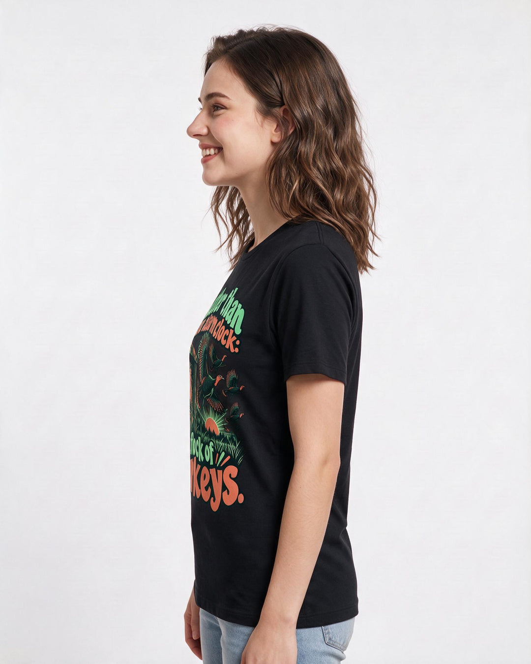 Hunting Black T-Shirt for Women – Everyday Expression Graphic Tee product image 2