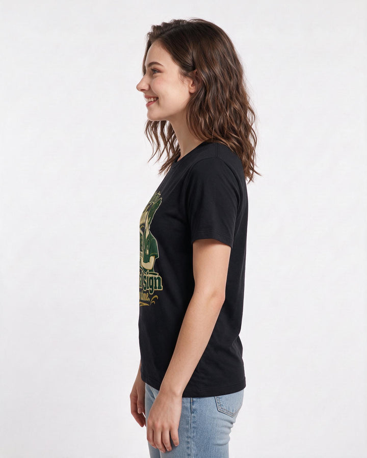 Nurse Black T-Shirt for Women – Nursing Life Graphic Tee product image 2