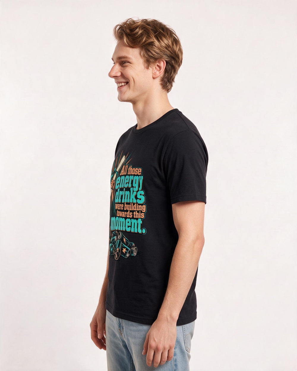 Graduation Black T-Shirt for Men – Everyday Expression Graphic Tee product image 2