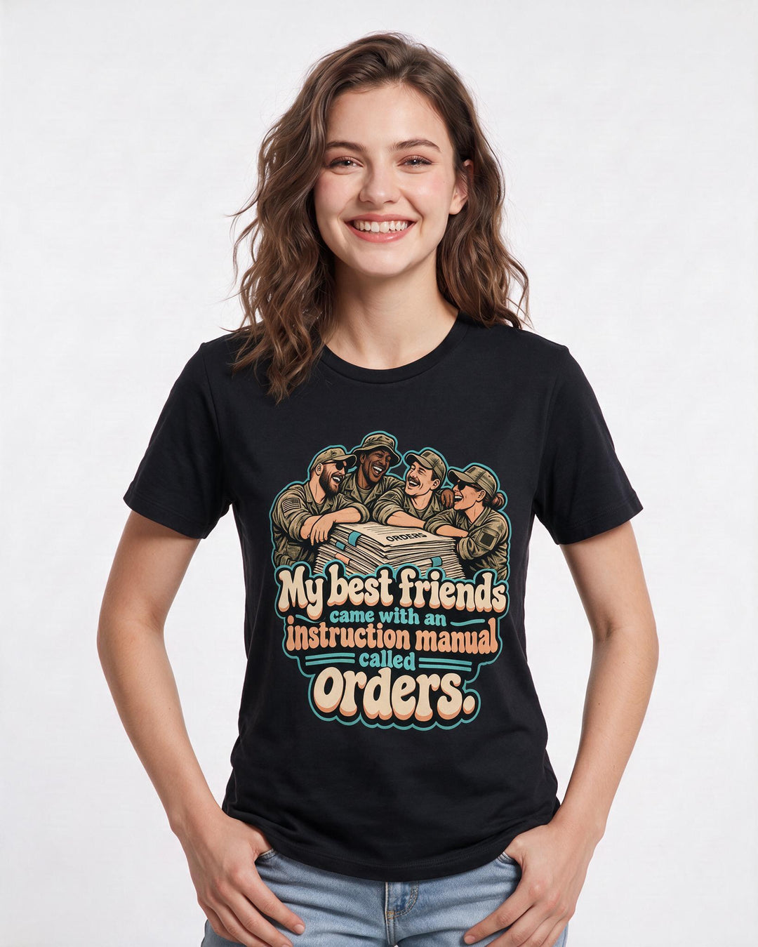 Veteran Black T-Shirt for Women – Everyday Expression Graphic Tee product image 1