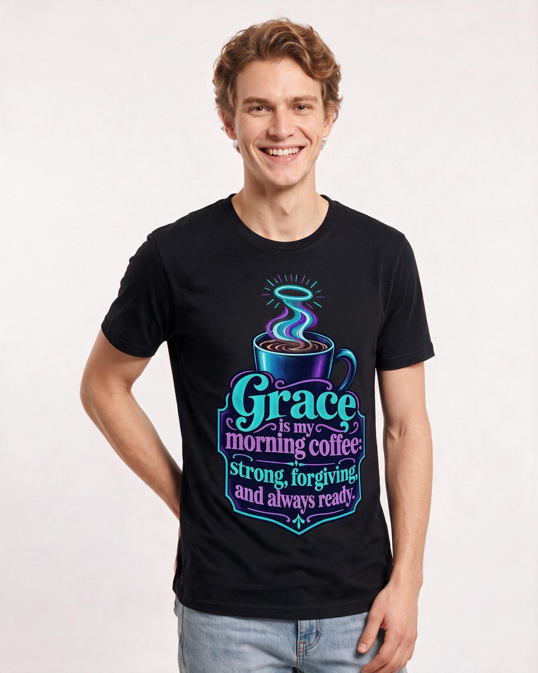 Christian Faith Black T-Shirt for Men – Everyday Expression Graphic Tee product image 1