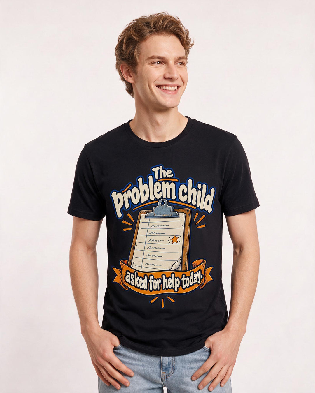 Teacher Black T-Shirt for Men – Everyday Expression Graphic Tee product image 1