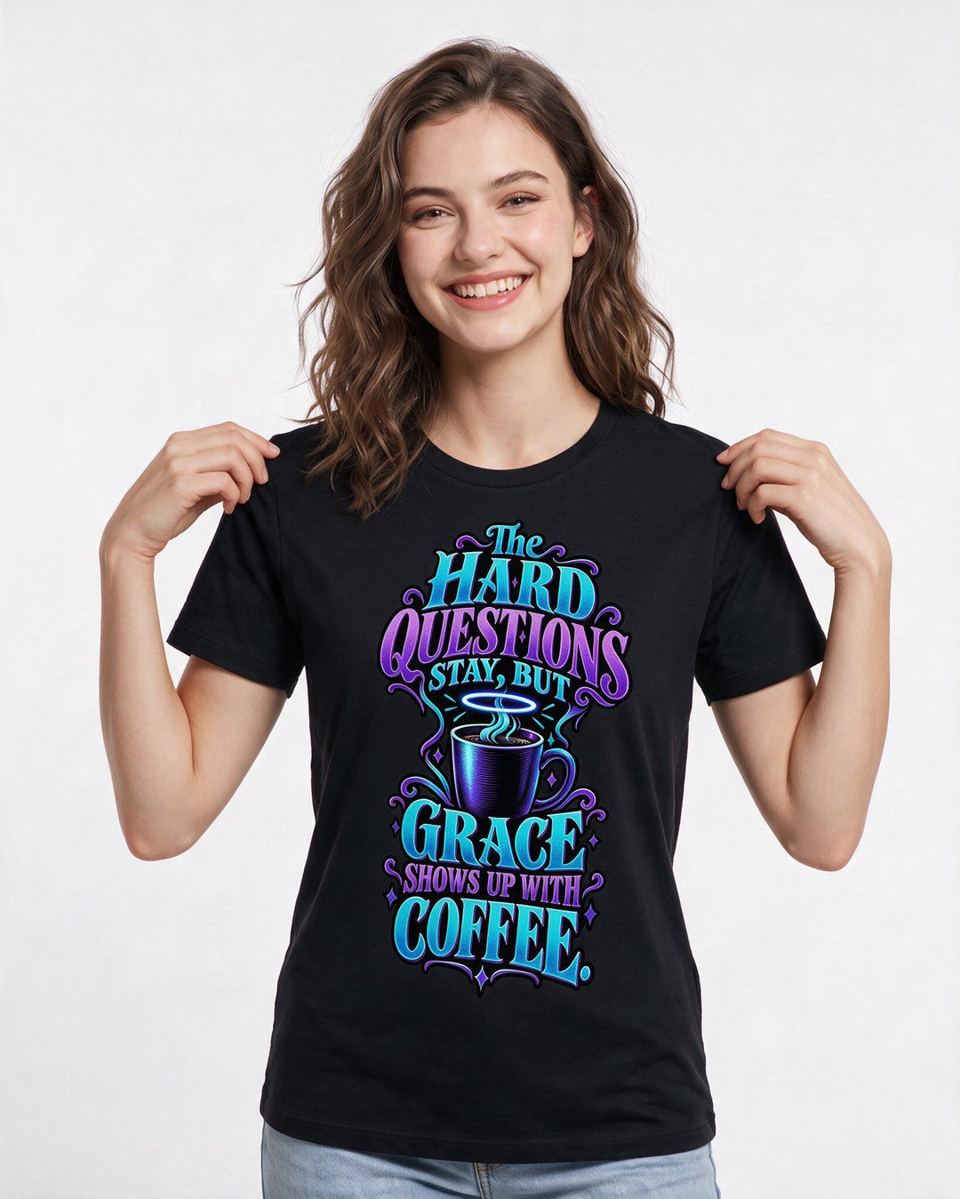 Christian Faith Black T-Shirt for Women – Everyday Expression Graphic Tee product image 1