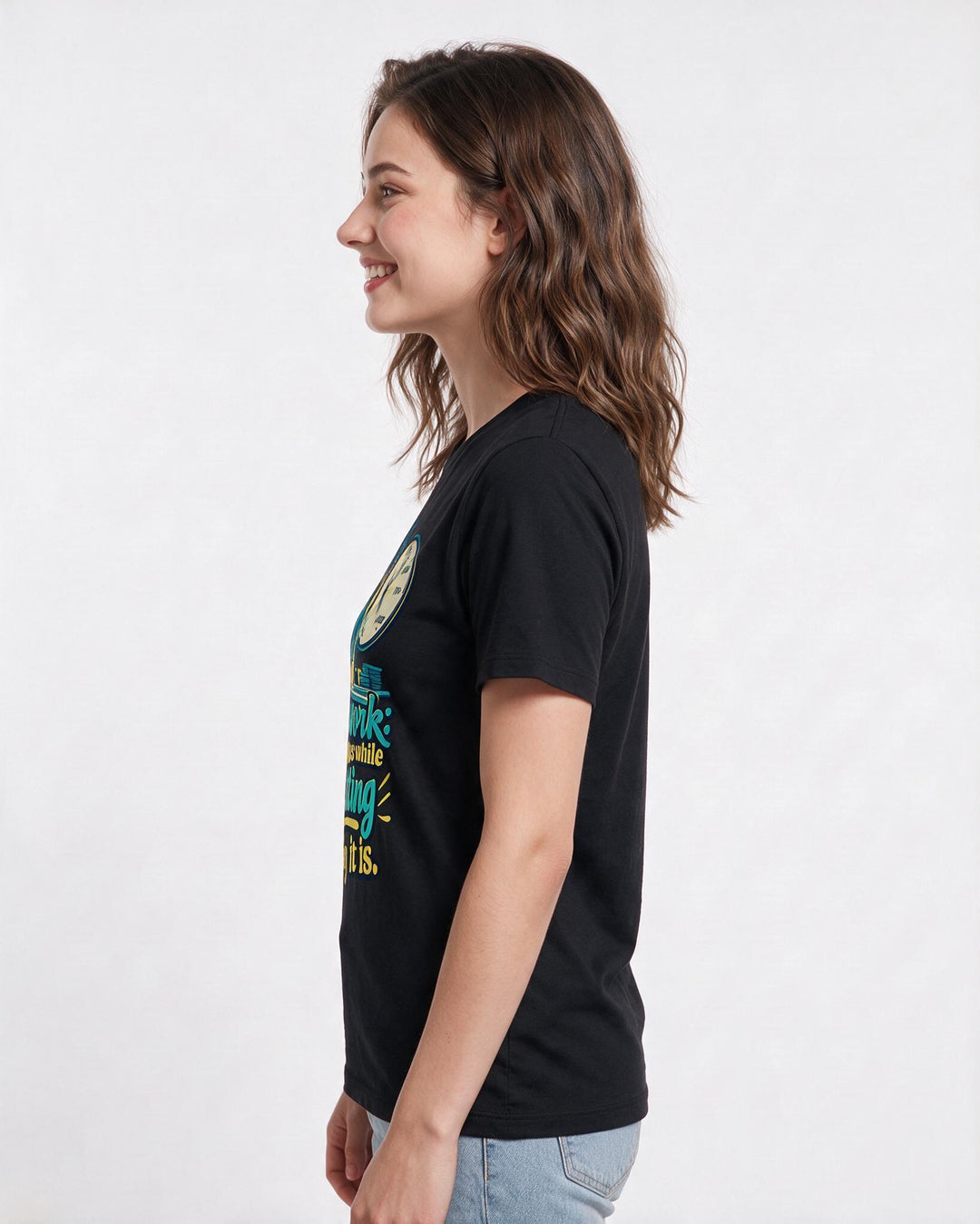 Nurse Black T-Shirt for Women – Nursing Life Graphic Tee product image 2