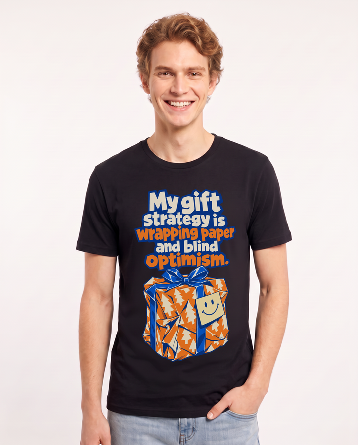 Christmas Black T-Shirt for Men – Holiday Theme Graphic Tee product image 3