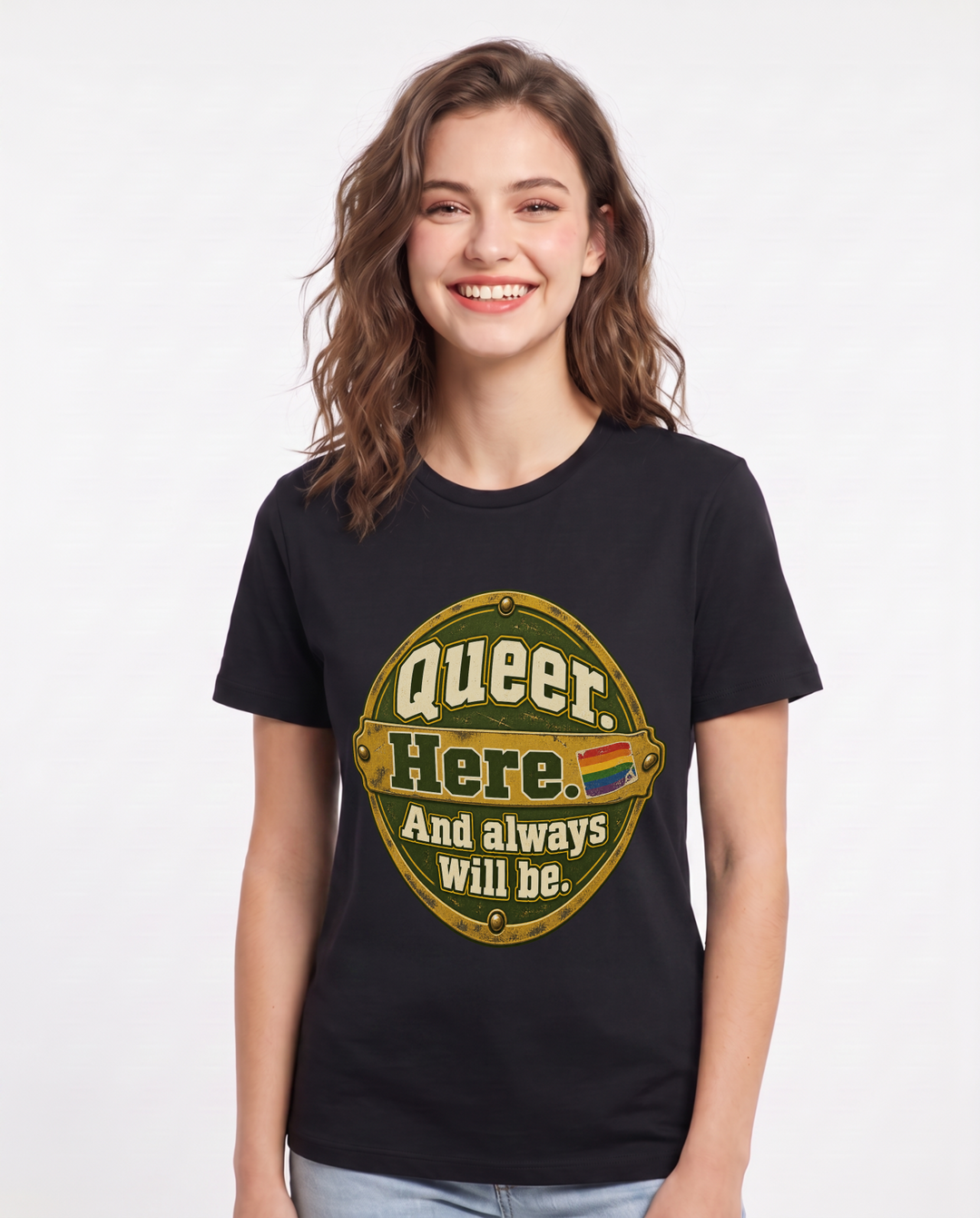 Pride Black T-Shirt for Women – Everyday Expression Graphic Tee product image 3