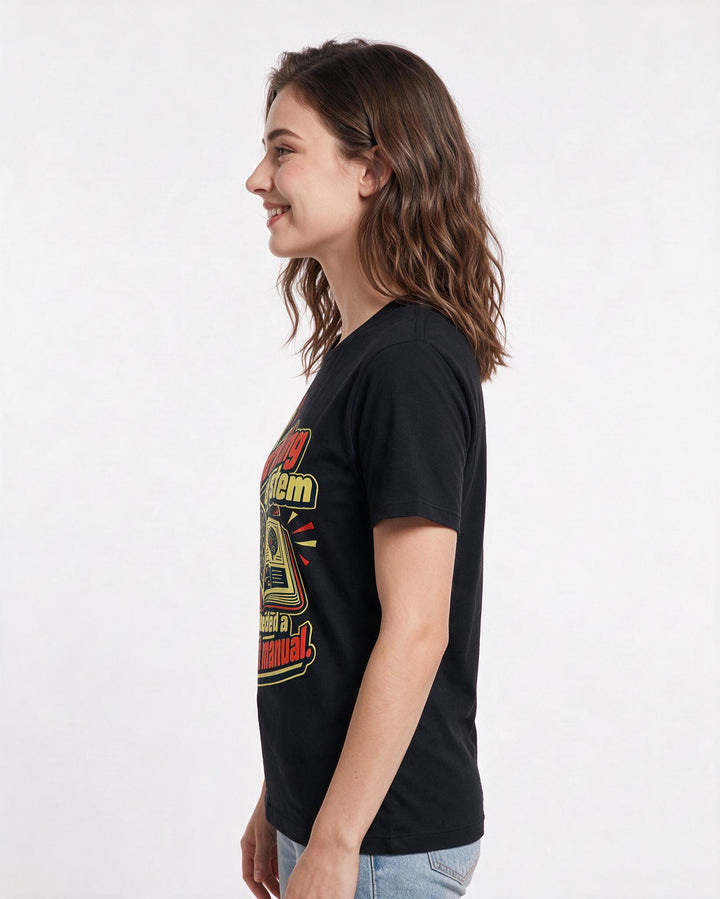 Neurodiversity Black T-Shirt for Women – Everyday Expression Graphic Tee product image 2