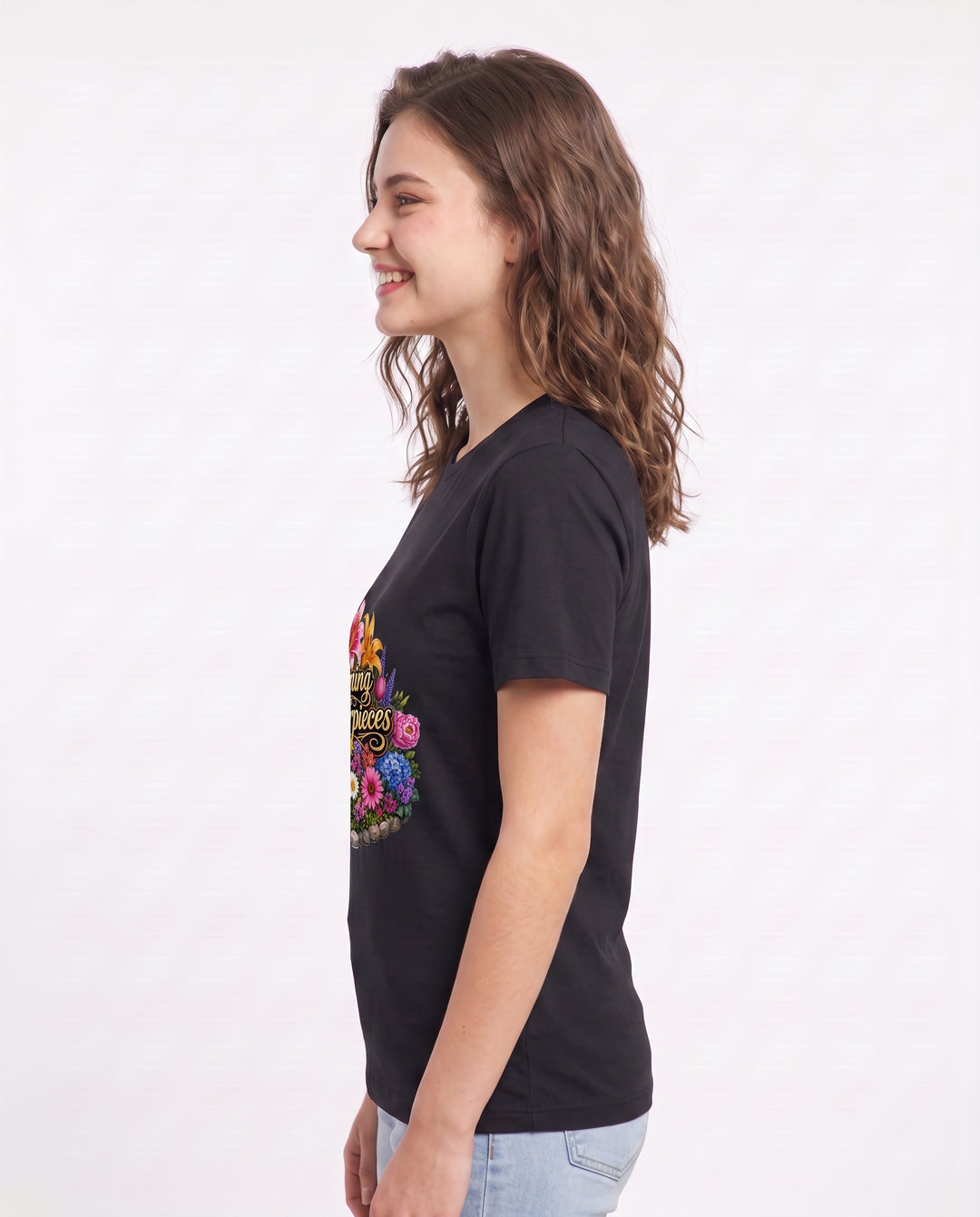 Blooming Masterpieces Women's Black T-Shirt product image 3